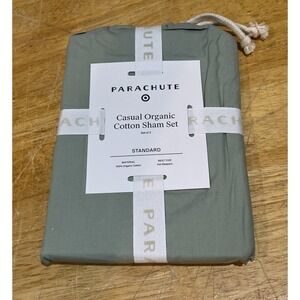 Parachute Sham Set Organic Cloud Cotton Jade‎ (Green) Keep Cool New Set of 2